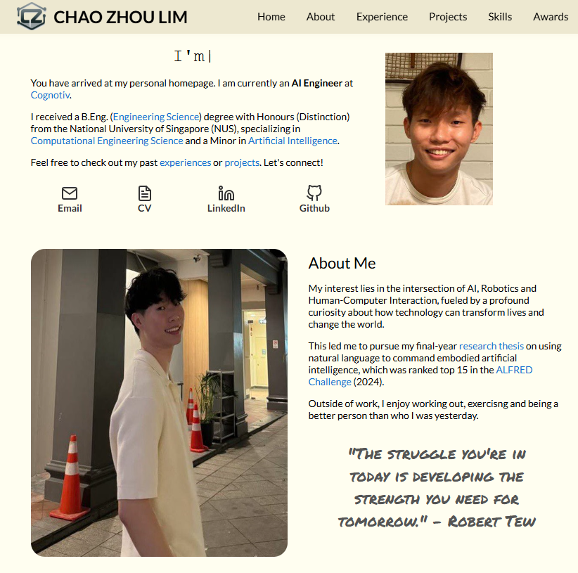 Chao Zhou | Portfolio